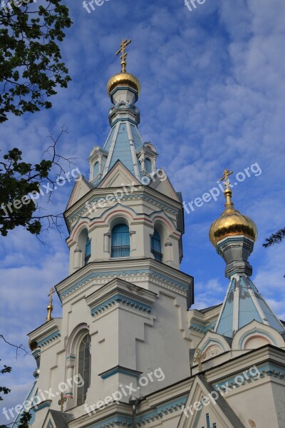 Latvia Daugavpils Church Orthodox Cross