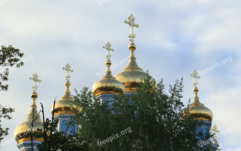 Latvia Daugavpils Church Orthodox Cross