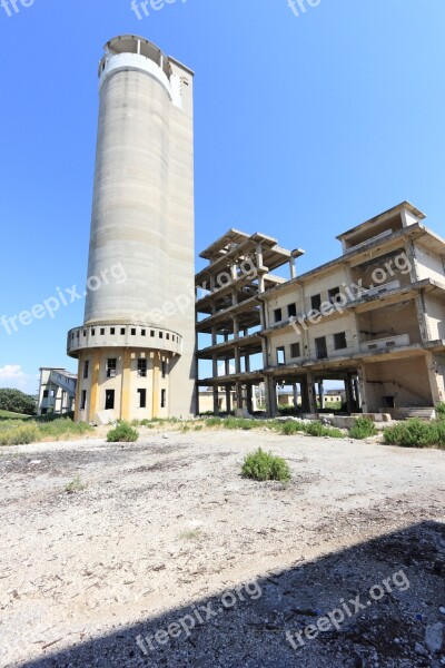 Albania Fier Ruins Industry Building