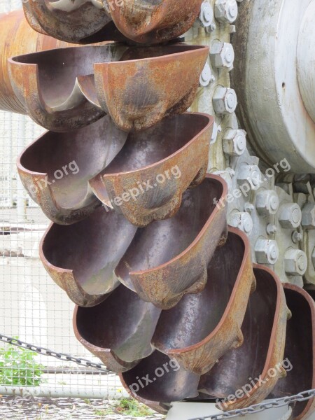 Metal Turbine Rust Steel Drive