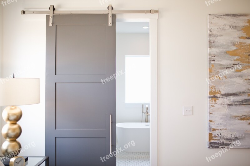 Barn Door Sliding Door Bedroom Bathroom Modern Farmhouse