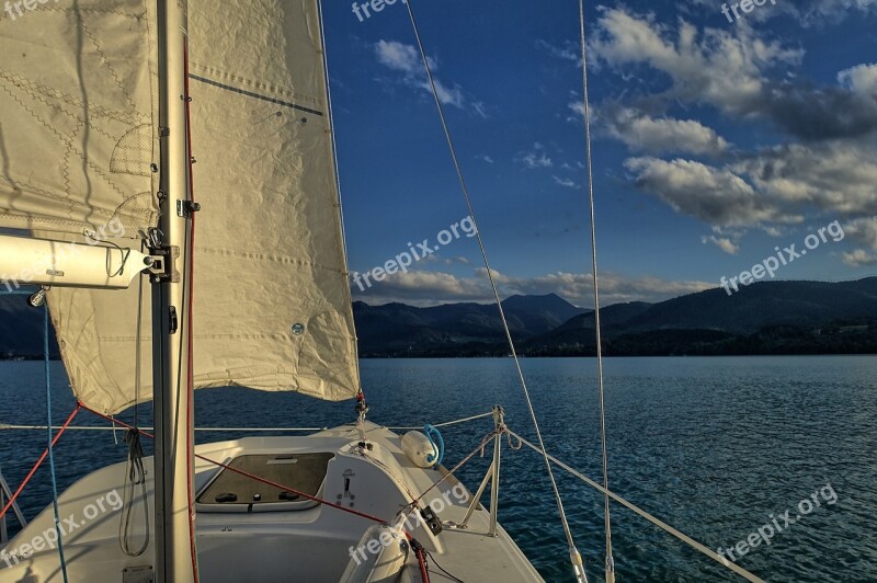 Sail Tegernsee Water Free Photos