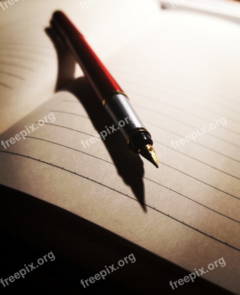 Pen Notebook Pen And Paper Write Writing