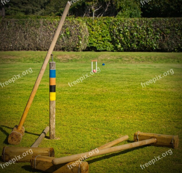 Croquet Garden Play Sport Ball