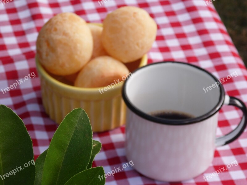 Cheese Bread Snack Breakfast Basket Mug