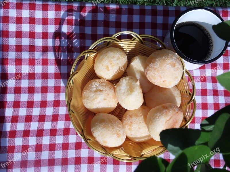 Cheese Bread Snack Breakfast Basket Mug