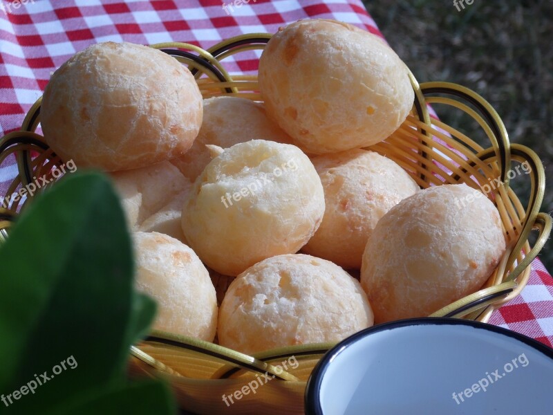 Cheese Bread Snack Breakfast Basket Mug