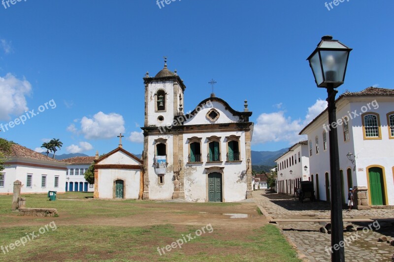 Paraty Church Of Santa Rita The Colonial City Ancient City Free Photos