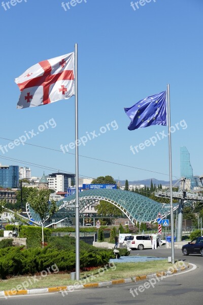 Georgia Tbilisi Capital Modern Panorama