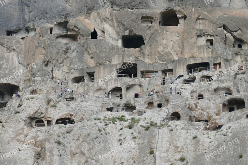 Georgia Vardzia Cave City Mountain Cave