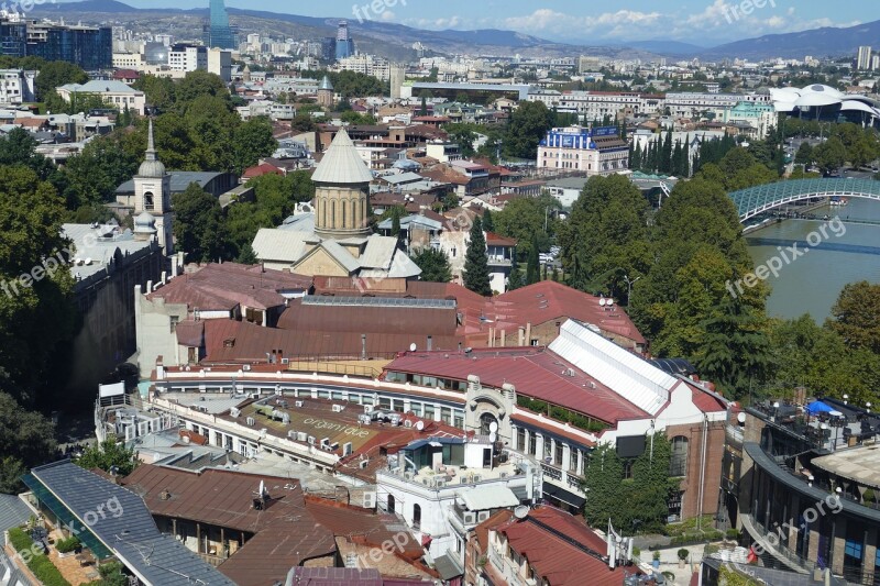 Georgia Tbilisi Capital Panorama Tourism