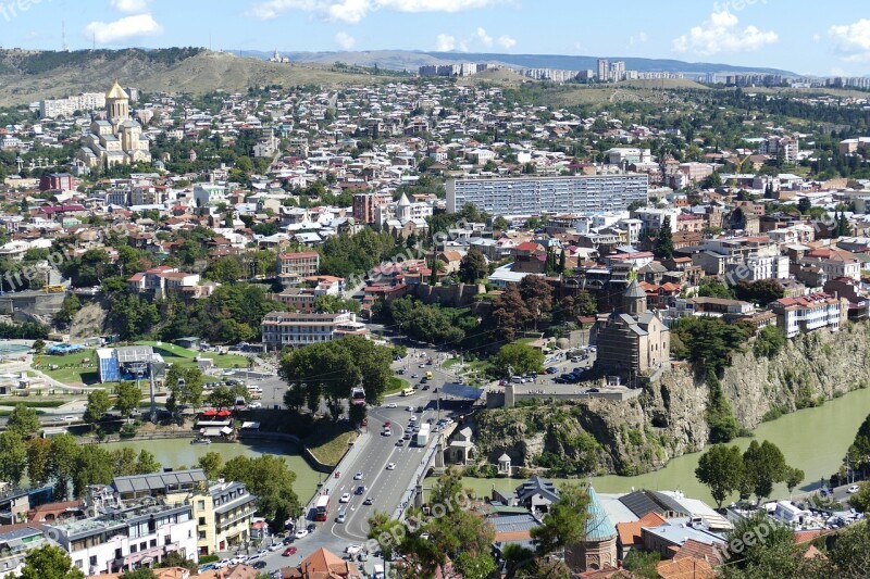 Georgia Tbilisi Capital Panorama Tourism