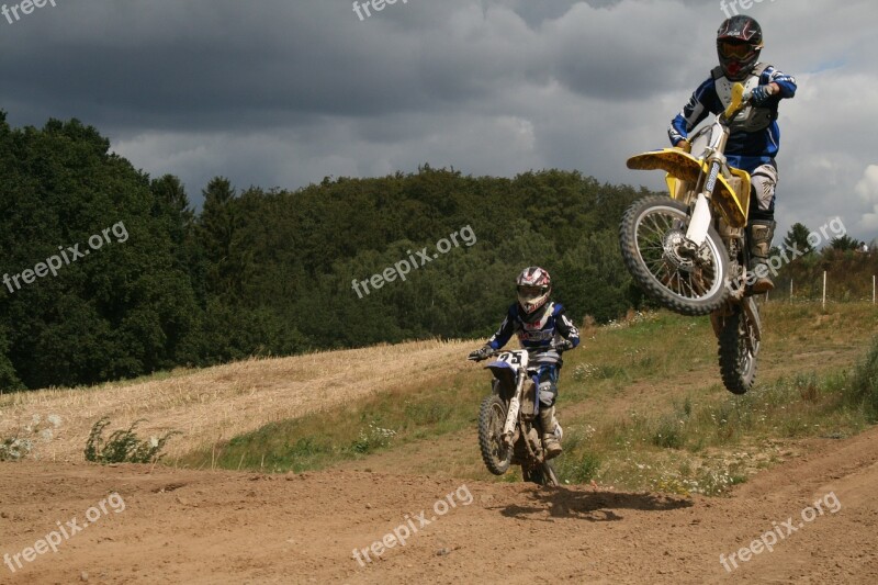 Motocross Jump Motorsor Motorcycle Sport