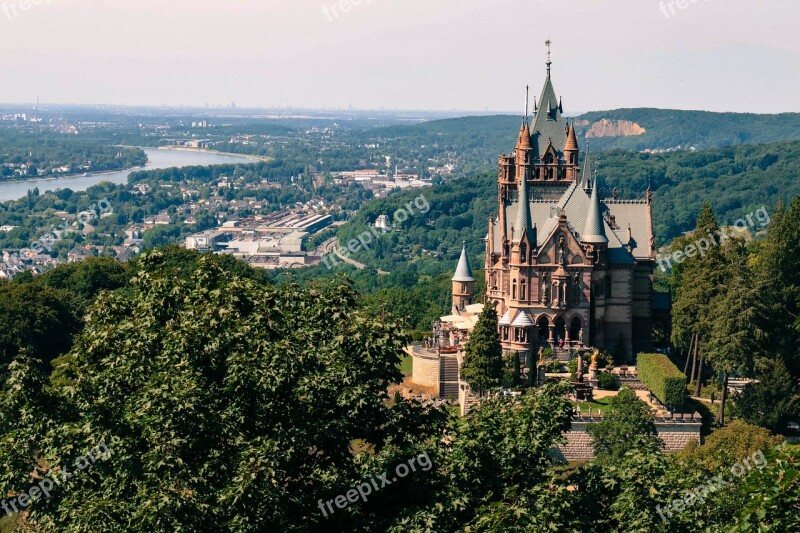 Siebengebirge Dragon Rock Dragon Castle Rhine Viewpoint