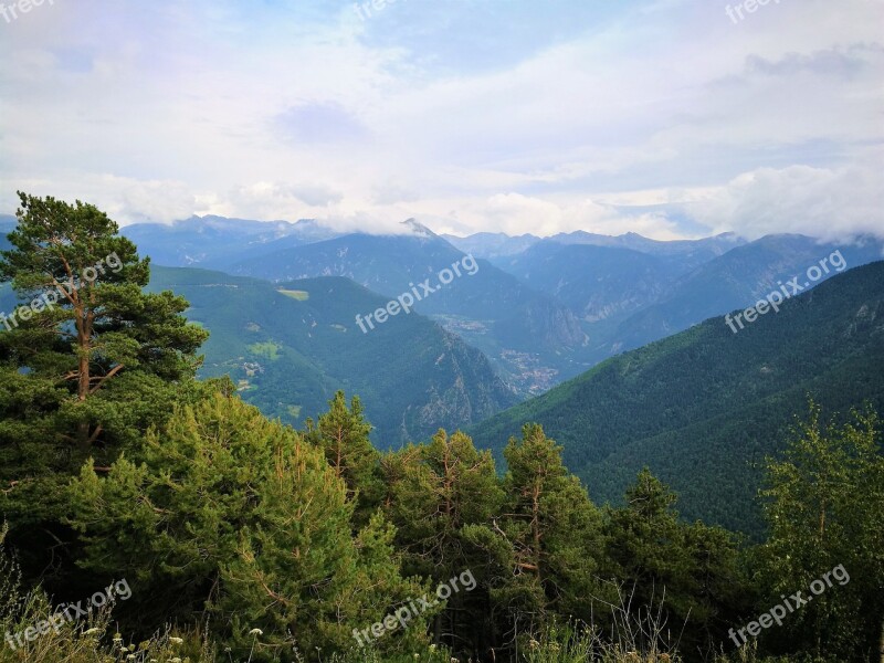 Andorra Mountain Landscape Nature Pyrenees