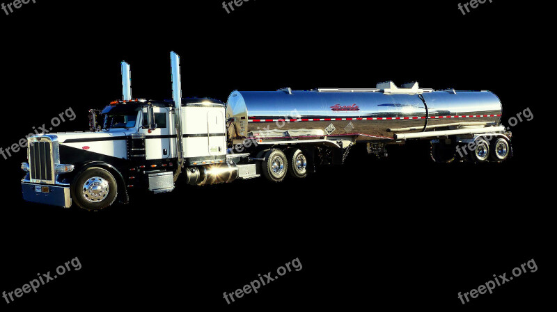 Truck American Trailer Tank Vehicle