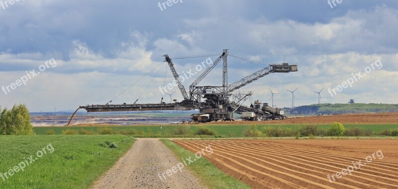 Open Pit Mining Open-cast Mining Inden Brown Coal Indemann Arable