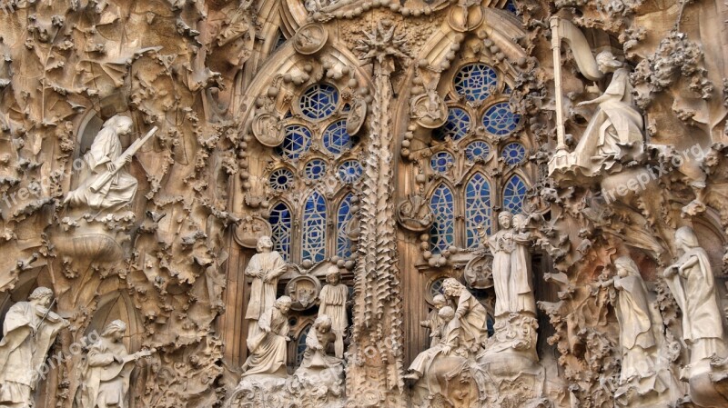 Spain Barcelona Church Sagrada Família Architecture