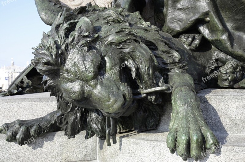 Lion Fountain Statue Venice Lion Head