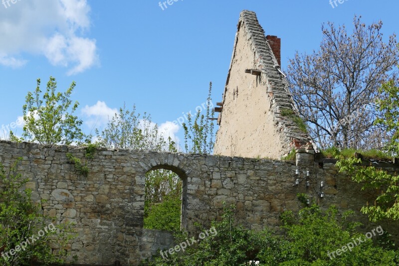 Ruin Decay Growth Farm Roof Ridge