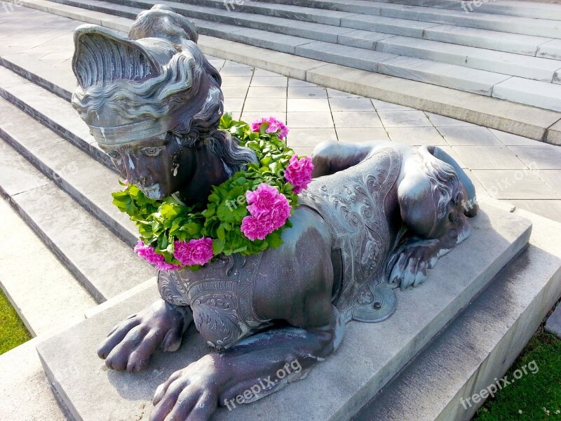 Statue Sphinx Sculpture Tourist Culture