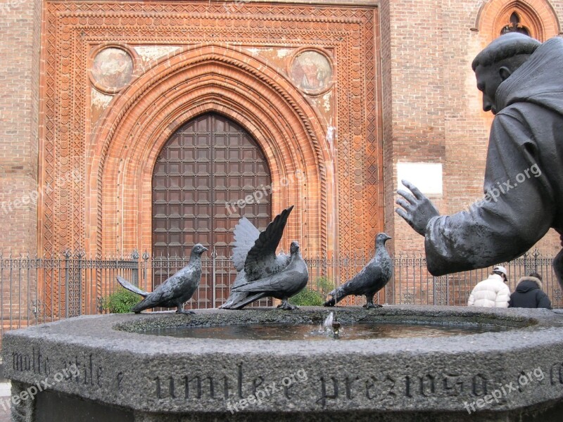 Vigevano Italy Saint Francis Dove Fontana