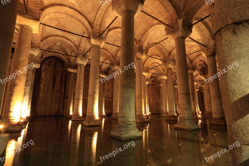 Turkey Istanbul Basilica Cistern Water Reservoir