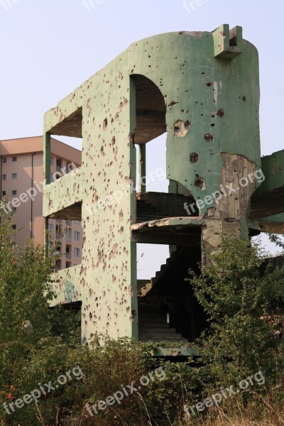 Bosnia Hezegovina Sarajevo War Damage