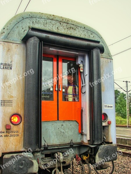 Package Train Railway Last Wagon Pkp