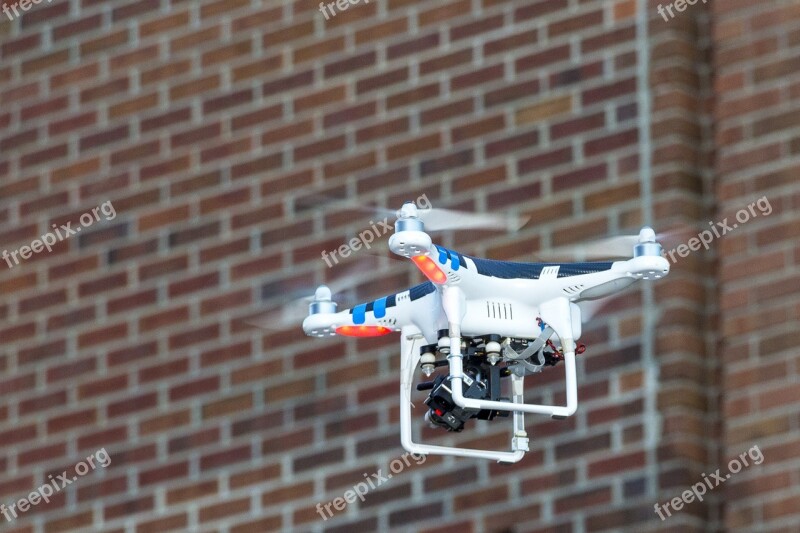 Drone Brick Wall Flying Free Photos