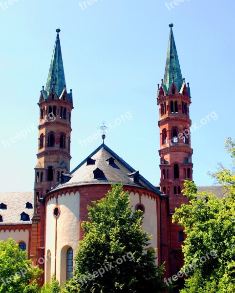 Trees Church Building Nature Sky