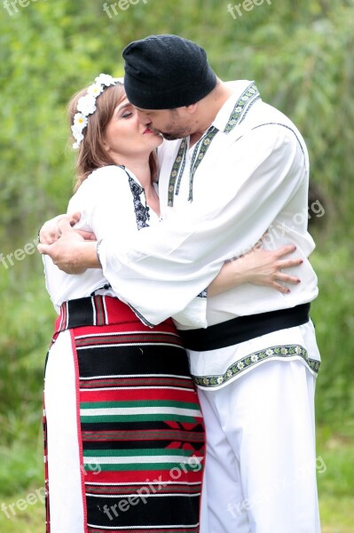 Family Traditional Costume Romania Love Free Photos