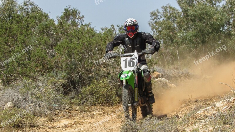 Scramblecross Motocross Sport Race Dirt