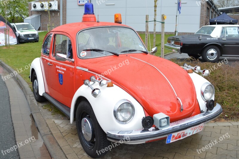 Beetle Fire Fire Truck Oldtimer Vehicles