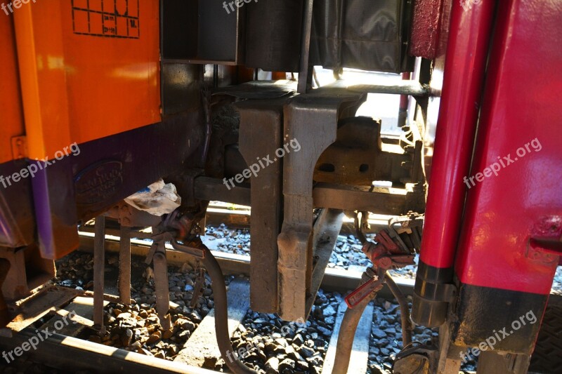 Train Coupling Bumpers Outdoors Platform