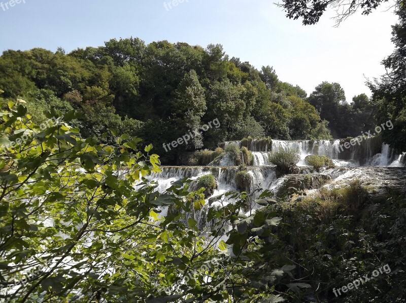 Croatia National Park Croatia Dalmatia Waterfalls Waterfalls Lakes