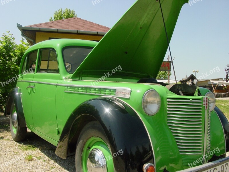 Car Green Veteran Hot Rod Vehicle