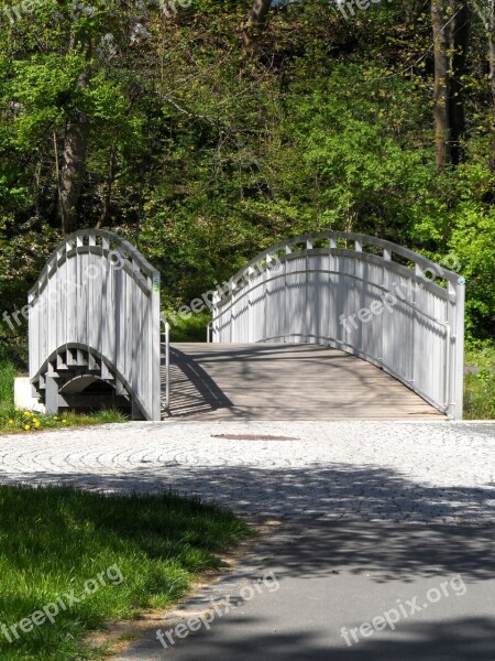 Bridge Railing Idyllic Sunshine Summer