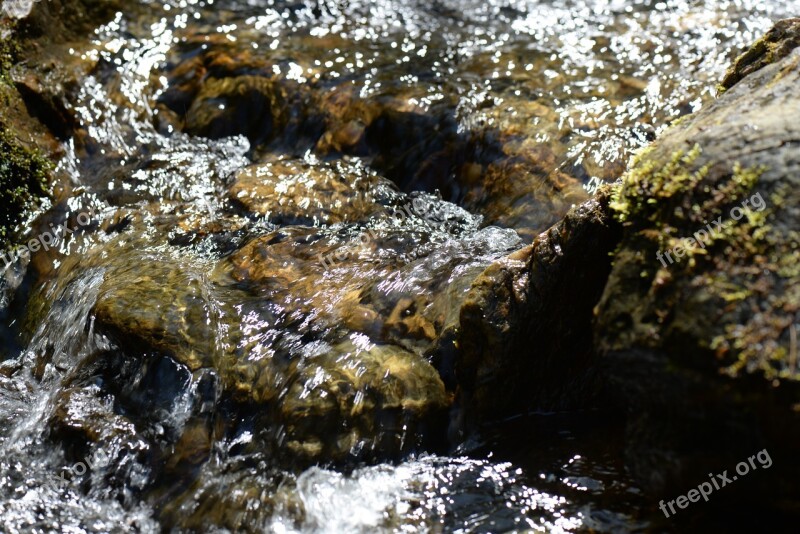 Water Fluent Bach Running Water Stones