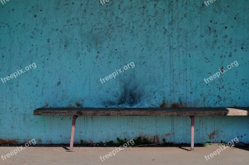 Bank Wooden Bench Bench Seat Bus Stop