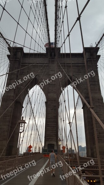 Bridge Brooklyn Nyc Brooklyn Bridge City