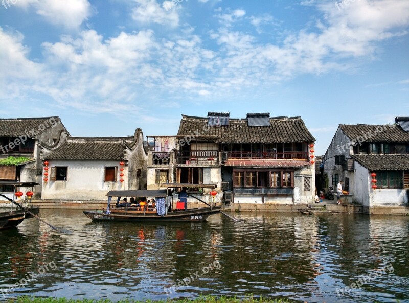 Xitang The Ancient Town The Scenery Free Photos