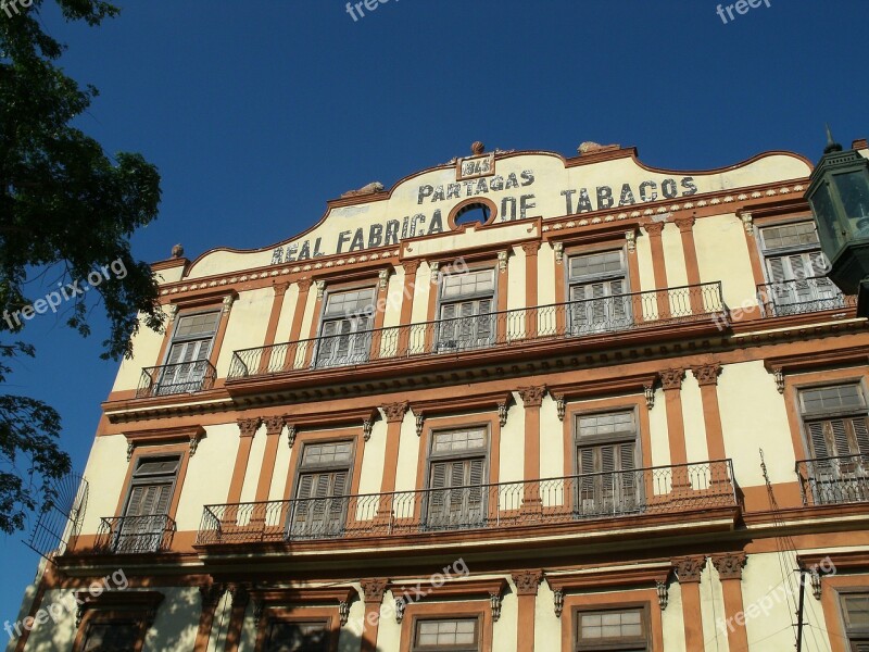 Cuba Hotel Havana Facade Fabrica Of Tabacos