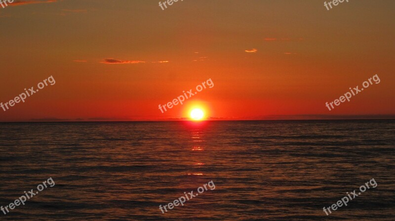 Sunset Sea Sardinia Free Photos