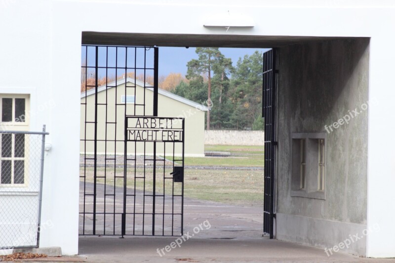 Berlin Concentration Camp Sachsenhausen Gate Memory