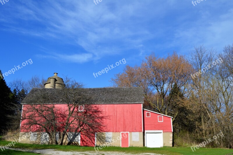 Barn Whitnall Park Milwaukee Red Building