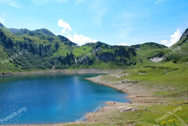 Formarinsee Lake Water Lech Am Arlberg Mountains