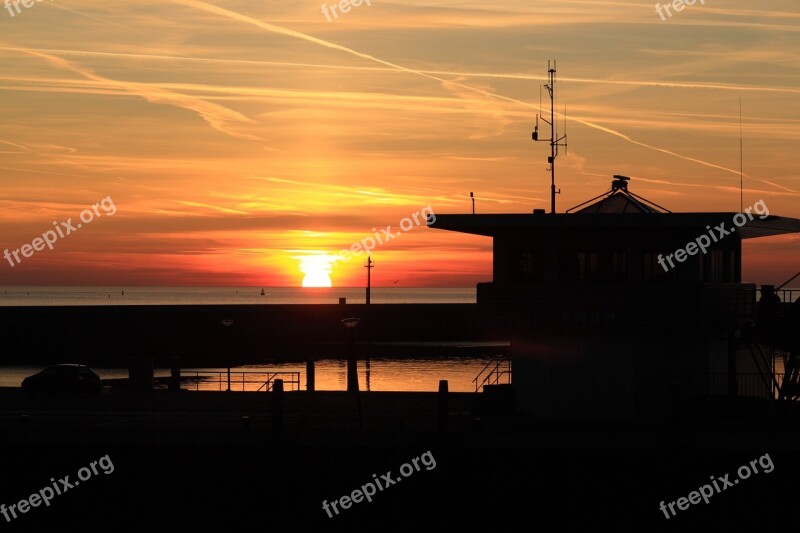 Netherlands Harlingen Sunset Free Photos