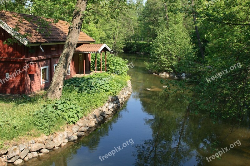 House On A River Summer House River Brown House