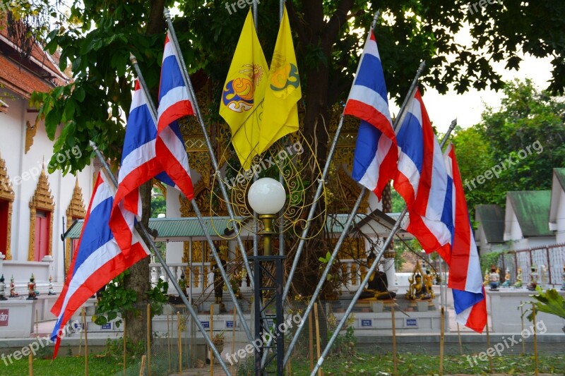 Flags Thailand Emblem Symbol National